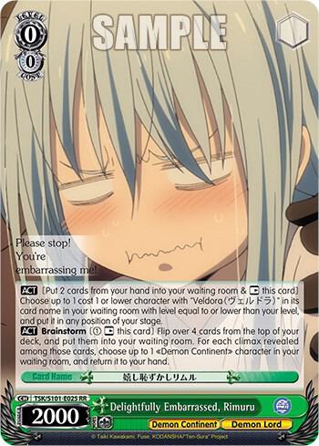 Delightfully Embarrassed Rimuru TSK/S101-E025 RR That Time I Got Reincarnated as a Slime Vol.3 Card
