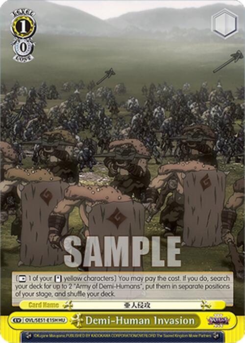 Demi Human Invasion HU OVL/SE51-E15H HU Nazarick: Tomb of the Undead Vol.3 Extra Booster Card