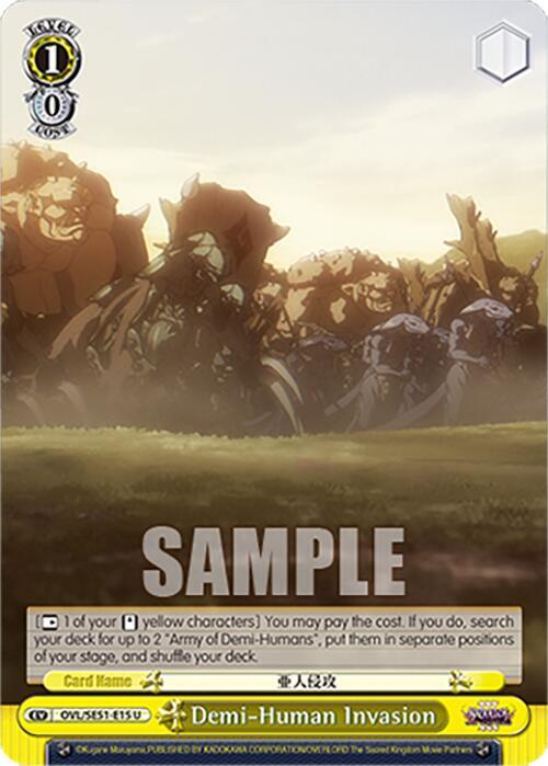 Demi Human Invasion OVL/SE51-E15 U Nazarick: Tomb of the Undead Vol.3 Extra Booster Card