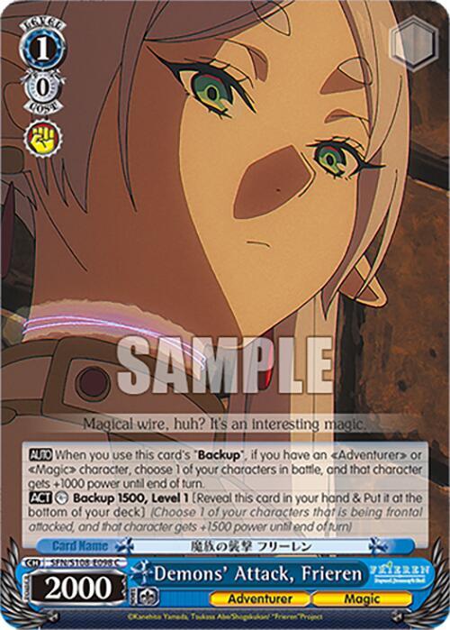 Demons Attack Frieren SFN/S108-E098 C Frieren: Beyond Journey’s End Card