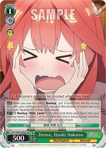 Dense Itsuki Nakano SR 5HY/W90-E030S SR The Quintessential Quintuplets 2 Card