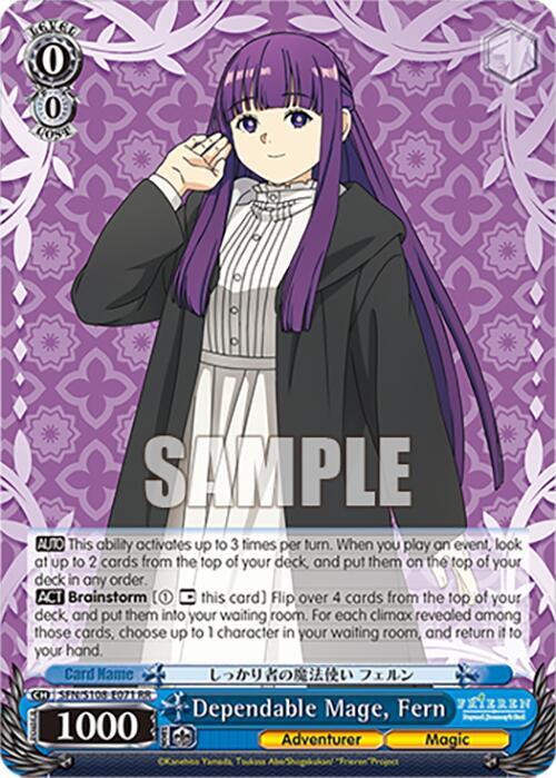 Dependable Mage Fern SFN/S108-E071 RR Frieren: Beyond Journey’s End Card