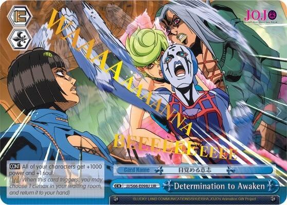Determination to Awaken JJR Gold Stamp JJ/S66-E098J JJR JoJo's Bizarre Adventure: Golden Wind Card