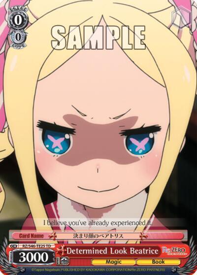 Determined Look Beatrice RZ/S46-TE25 TD Re:ZERO Card