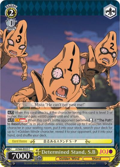 Determined Stand SB JJ/S66-E022 C JoJo's Bizarre Adventure: Golden Wind Card