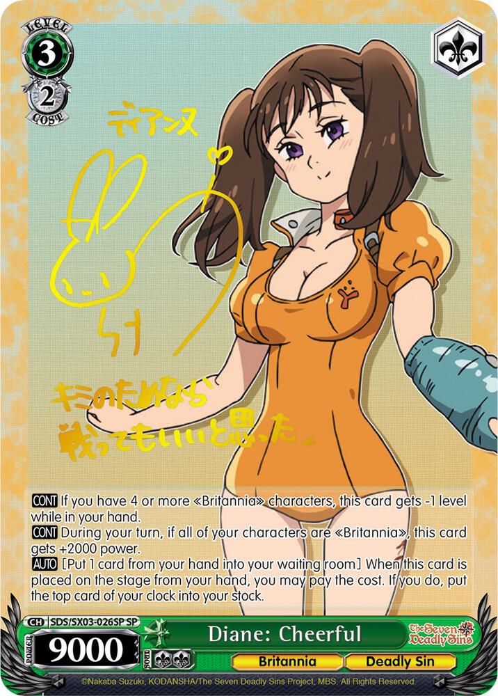 Diane Cheerful SP SDS/SX03-026SP SP The Seven Deadly Sins Card