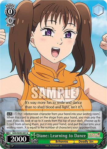 Diane Learning to Dance SDS/SX05-041 U The Seven Deadly Sins: Revival of The Commandments Card