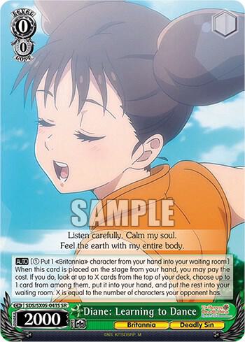 Diane Learning to Dance SR SDS/SX05-041S SR The Seven Deadly Sins: Revival of The Commandments Card