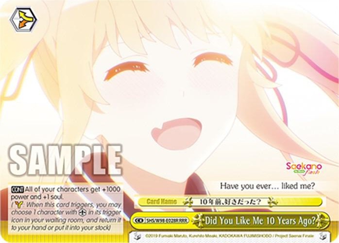 Did You Like Me 10 Years Ago RRR SHS/W98-E028R RRR Saekano the Movie: Finale Card