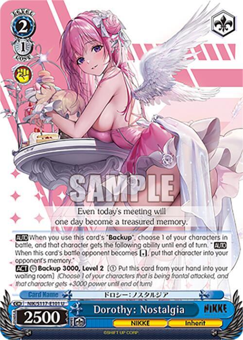 Dorothy Nostalgia NIK/S117-E101 U GODDESS OF VICTORY: NIKKE Card