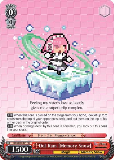 Dot Ram Memory Snow RZ/S68-E101 PR Re:ZERO Memory Snow Card