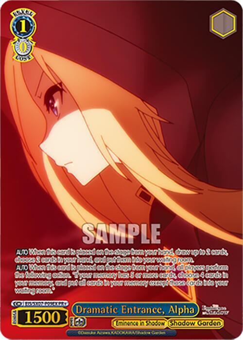 Dramatic Entrance Alpha PR EIS/SX07-P09EX+ The Eminence in Shadow Card