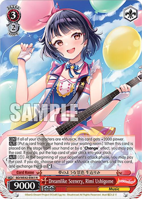 Dreamlike Scenery Rimi Ushigome BD/WE42-E061 N BanG Dream! Girls Band Party! Countdown Collection Premium Booster Card