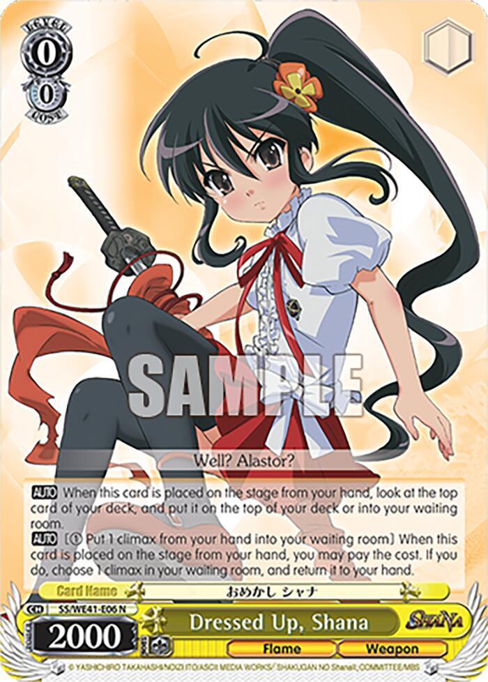 Dressed Up Shana SS/WE41-E06 N Shakugan no Shana Premium Booster Card
