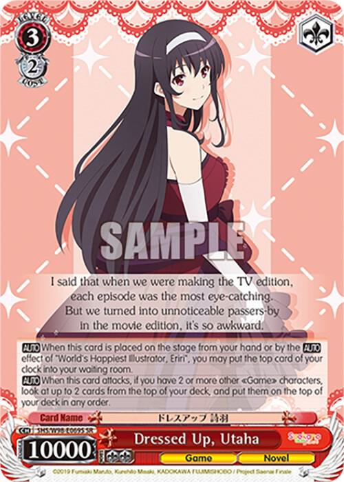 Dressed Up Utaha SR SHS/W98-E069S SR Saekano the Movie: Finale Card
