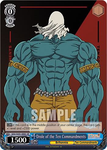 Drole of the Ten Commandments SR SDS/SX05-088S SR The Seven Deadly Sins: Revival of The Commandments Card