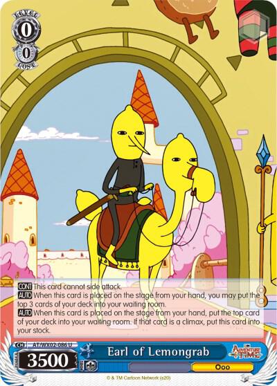 Earl of Lemongrab AT/WX02-086 U Adventure Time Card