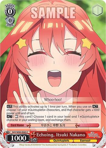 Echoing Itsuki Nakano 5HY/W90-E065 C The Quintessential Quintuplets 2 Card