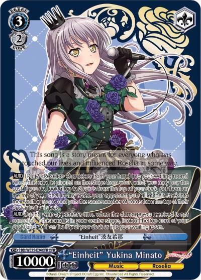 Einheit Yukina Minato OFR BD/WE35-E34OFR OFR Poppin’Party x Roselia Card