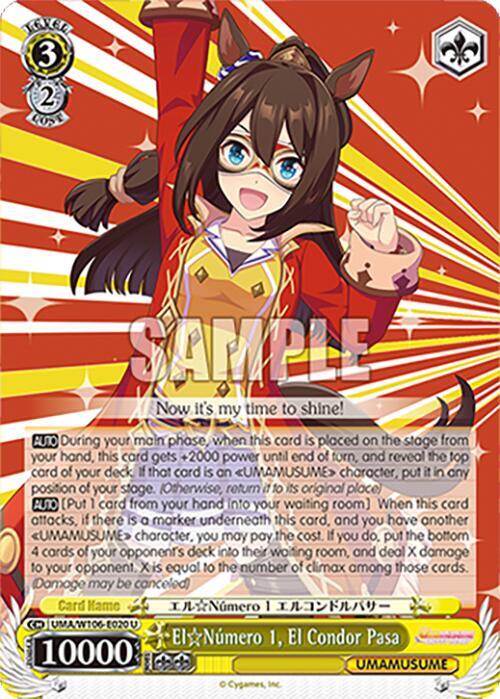 El Nmero 1 El Condor Pasa UMA/W106-E020 Umamusume: Pretty Derby Card