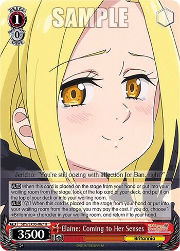 Elaine Coming to Her Senses SDS/SX05-067 U The Seven Deadly Sins: Revival of The Commandments Card