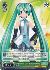 Electron DivaHatsune Miku PD/S22-E026 RR Hatsune Miku -Project DIVA- f Card