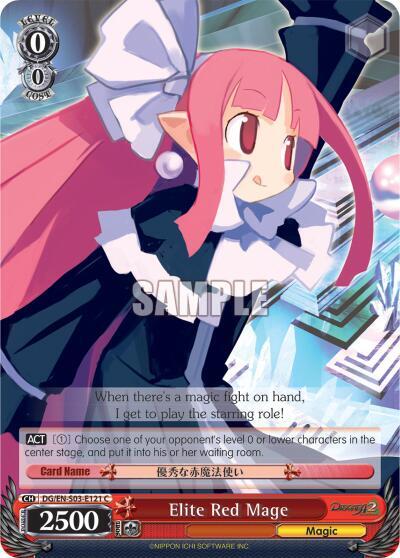 Elite Red Mage DG/EN-S03-E121 C Disgaea Card