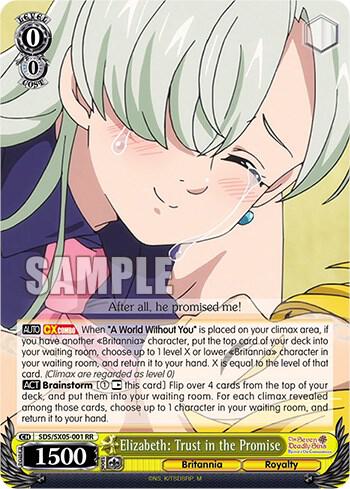 Elizabeth Trust in the Promise SDS/SX05-001 RR The Seven Deadly Sins: Revival of The Commandments Card