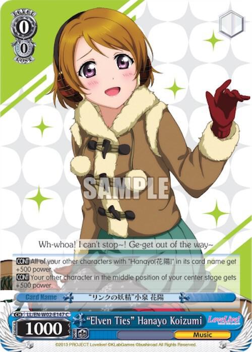Elven Ties Hanayo Koizumi LL/EN-W02-E147 C Love Live! DX Vol.2 Card