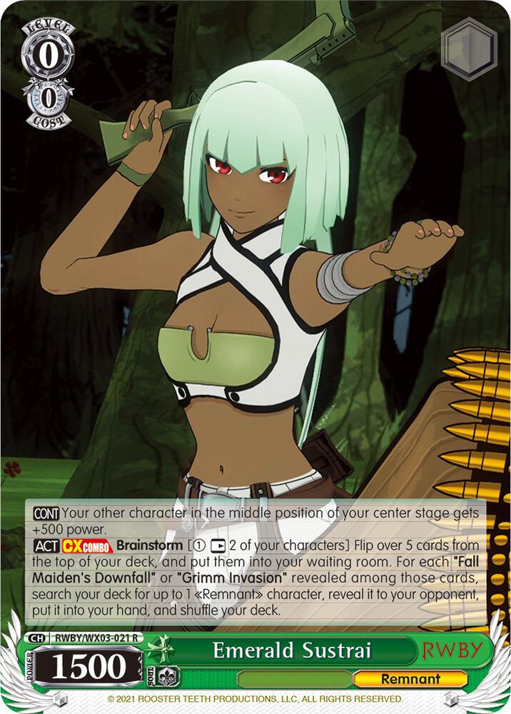 Emerald Sustrai RWBY/WX03-021 R RWBY Card