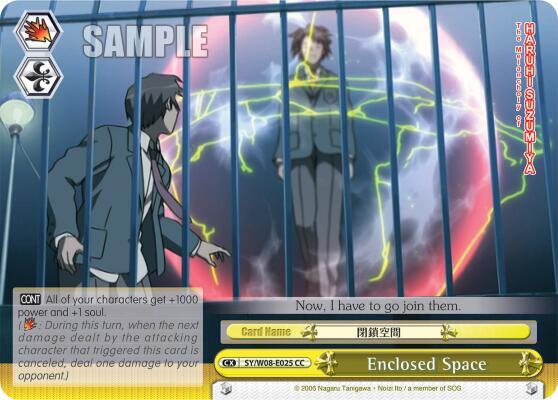 Enclosed Space SY/W08-E025 CC The Melancholy of Haruhi Suzumiya Card