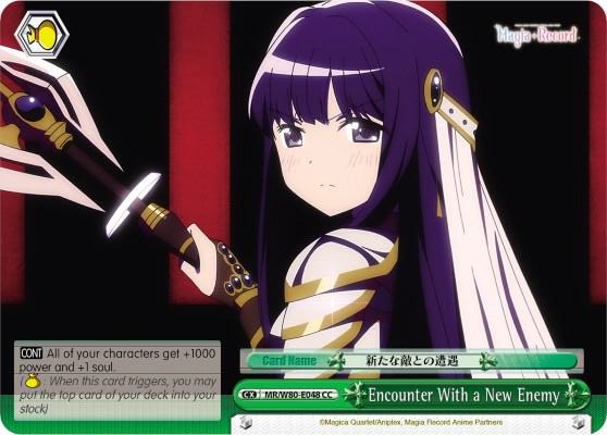 Encounter With A New Enemy MR/W80-E048 CC Magia Record: Puella Magi Madoka Magica [Side Story] (Anime) Card