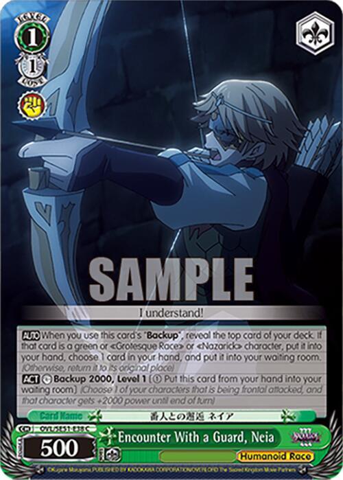 Encounter With a Guard Neia OVL/SE51-E38 C Nazarick: Tomb of the Undead Vol.3 Extra Booster Card
