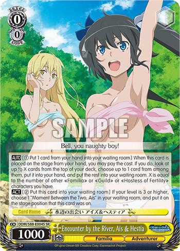 Encounter by the River Ais and Hestia SR DDM/S88-E004S SR Is it Wrong to Try to Pick Up Girls in a Dungeon? Card