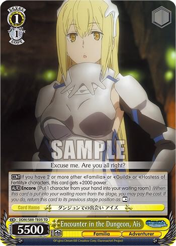Encounter in the Dungeon Ais DDM/S88-TE05 TD Is it Wrong to Try to Pick Up Girls in a Dungeon? Card