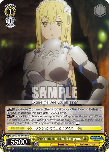 Encounter in the Dungeon Ais RRR DDM/S88-TE05R RRR Is it Wrong to Try to Pick Up Girls in a Dungeon? Card