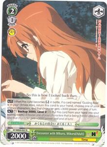 Encounter with Mikuru MikuruAdult SY/WE09-E07 The Melancholy of Haruhi Suzumiya Extra Booster Card