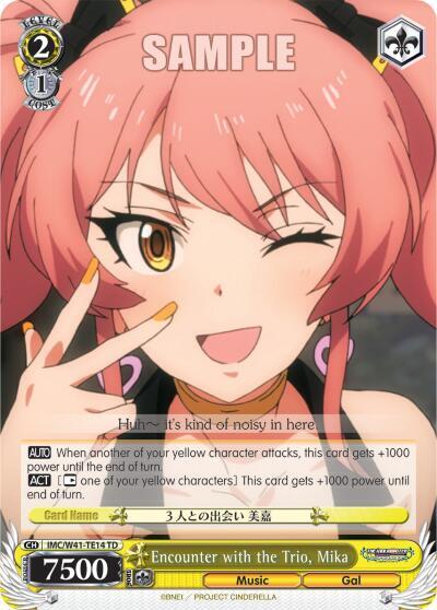 Encounter with the Trio Mika IMC/W41-TE14 TD The iDOLM@STER Cinderella Girls Card