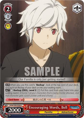 Encouraging Words Bell DDM/S88-E064 C Is it Wrong to Try to Pick Up Girls in a Dungeon? Card