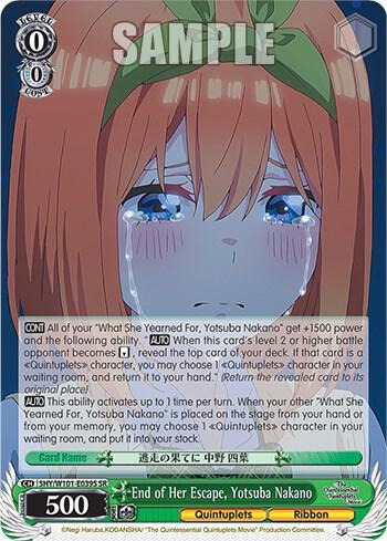 End of Her Escape Yotsuba Nakano SR 5HY/W101-E039S SR The Quintessential Quintuplets Movie Card