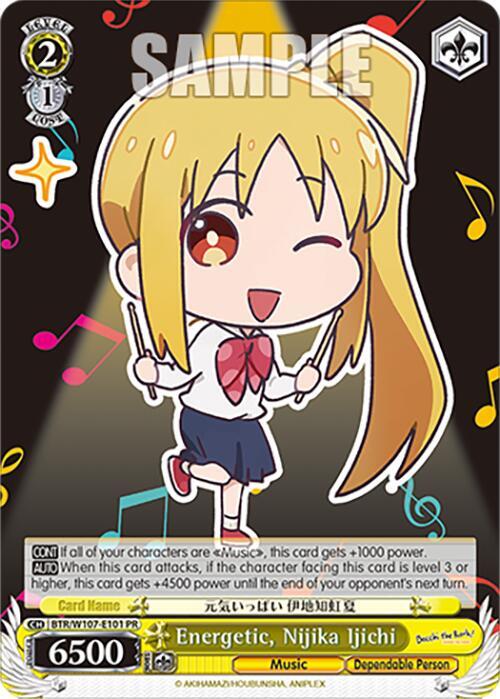 Energetic Nijika Ijichi BTR/W107-E101 PR BOCCHI THE ROCK! Card