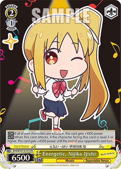 Energetic Nijika Ijichi Foil BTR/W107-E101S PR BOCCHI THE ROCK! Card