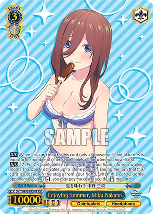 Enjoying Summer Miku Nakano IGP 5HY/WE43-E45IGP IGP The Quintessential Quintuplets Specials Premium Booster Card