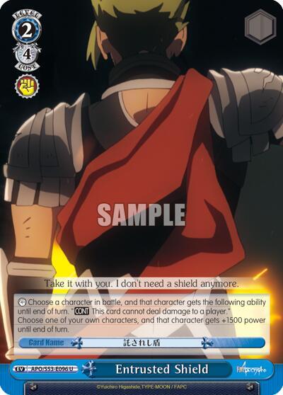Entrusted Shield APO/S53-E096 U Fate/Apocrypha Card