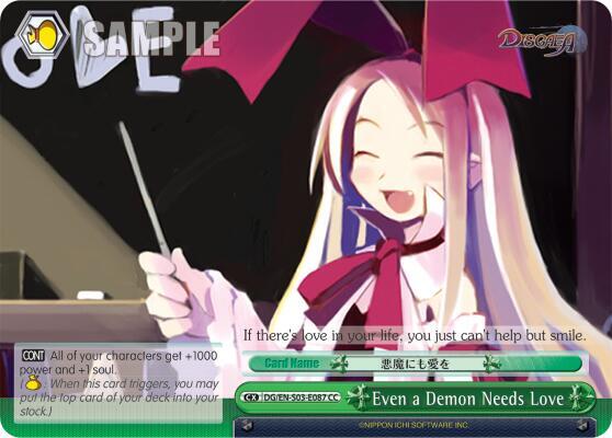 Even a Demon Needs Love DG/EN-S03-E087 CC Disgaea Card