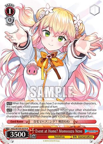 Event at Home Momosuzu Nene HOL/W104-E079 R hololive production Vol.2 Card