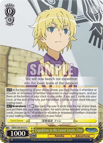 Expedition to the Lower Levels Finn DDM/S88-E010 U Is it Wrong to Try to Pick Up Girls in a Dungeon? Card