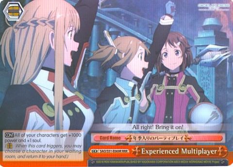 Experienced Multiplayer RRR SAO/S51-E069 RRR Sword Art Online The Movie: -Ordinal Scale- Card