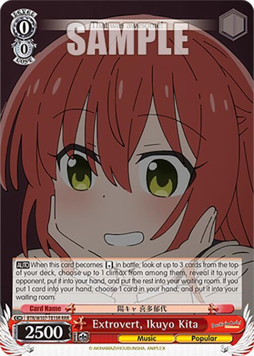 Extrovert Ikuyo Kita RRR BTR/W107-TE15R RRR BOCCHI THE ROCK! Card