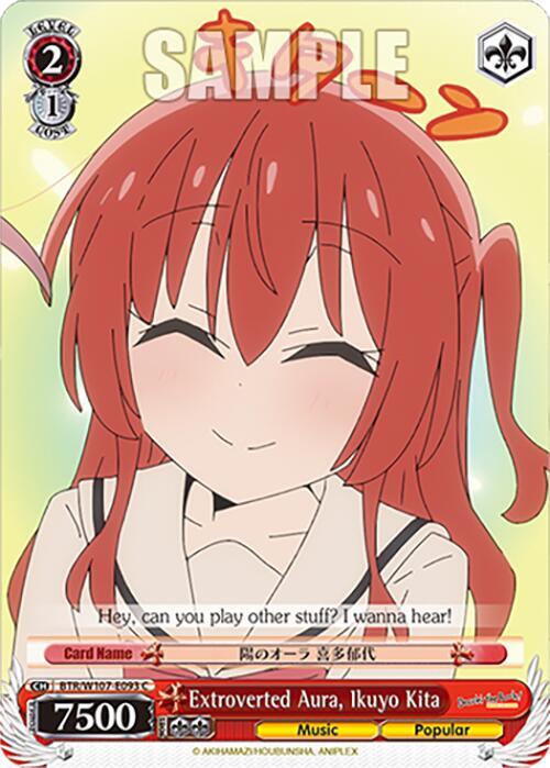 Extroverted Aura Ikuyo Kita BTR/W107-E093 C BOCCHI THE ROCK! Card